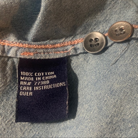 Madewell Women’s Denim Jean Long Sleeve Shirt - Picture 6 of 6